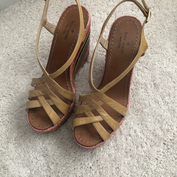 Kate spade platform espadrille sandal rainbow - Picture 3 of 6